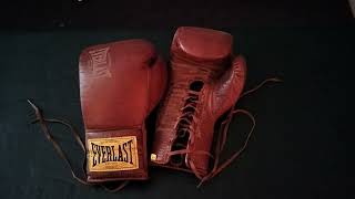 Everlast 1910 Boxing Gloves 16oz lace up [upl. by Kristien]