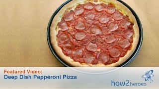 Deep Dish Pepperoni Pizza [upl. by Berty]