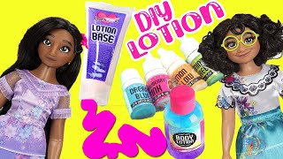 Disney Encanto DIY Lotion with Mirabel and Isabela Crafts for Kids [upl. by Itin]