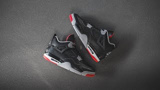 Air Jordan 4 Retro Reimagined quotBredquot Review amp OnFeet [upl. by Heymann]