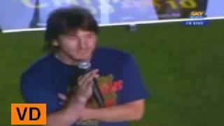 Messi quot¡Aguante Argentina la c de su madrequot [upl. by Shaughn145]