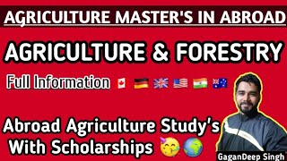 MSC AGRICULTURE विदेश से  Study Abroad For Agriculture Masters StudyAbroadAgriculture [upl. by Ailaro658]