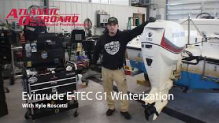 How To Winterize Your Evinrude ETEC G1 [upl. by Yllatan]