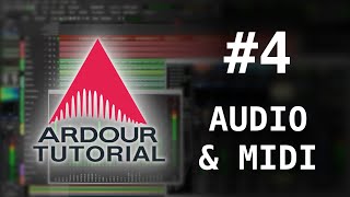 AUDIO amp MIDI  Ardour 6  Tutorial 4 [upl. by Erdeid]