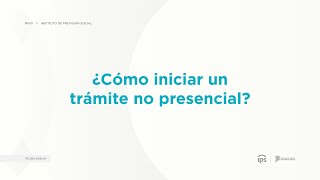 ¿Cómo iniciar un trámite no presencial [upl. by Trahern63]