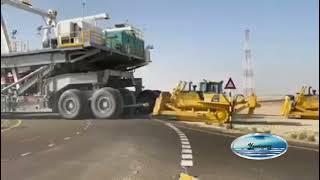 UAE Rig move KENWORTH 953 oilfield Trucks Yassineroy [upl. by Ballman]