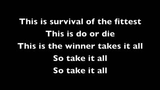 Eminem Survival Lyrics [upl. by Gipsy]