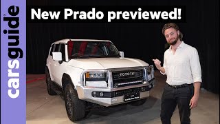 Toyota Prado 2024 walkaround preview Engines design more detailed for new LandCruiser 250 Series [upl. by Alyakem]