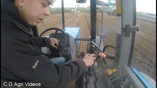 Rotavating  New Holland 8340  Potatoes 2019  Commentary [upl. by Byrne]