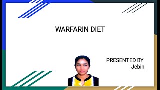 Warfarin Diet [upl. by Ehud78]