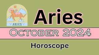 Aries Horoscope October 2024 [upl. by Tnilc]