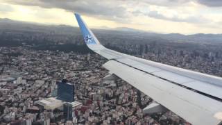 Aterrizaje a Ciudad de Mexico Interjet A320 Excelente vista de la ciudad AICM DF [upl. by Leinod]