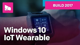 Windows 10 IoT Wearable from Build 2017 [upl. by Ricker139]