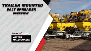 SnowEx Trailer Mounted Salt Spreaders Overview [upl. by Sremlahc]