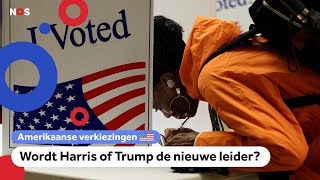 Miljoenen Amerikanen kiezen hun nieuwe president [upl. by Pump515]