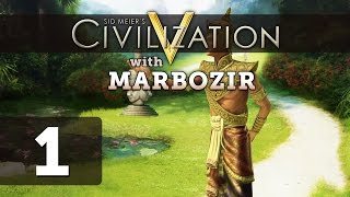 Civilization 5 Deity Lets Play as Siam  Part 1 [upl. by Nevyar]