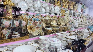 Hyderabadi castamer visit my shop Golden dinner set 110pc special offers shadi ka saman9247237761 [upl. by Enrique]