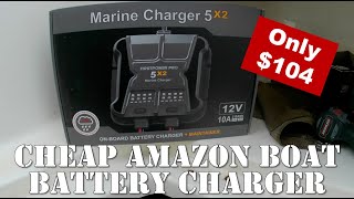 Easy Boat Battery Charger Upgrade Budget Amazon Find for My Bayliner BoatRepairs BoatLife [upl. by Chang894]