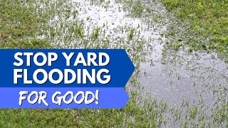 How to Fix a Wet Backyard Why Your Yard is Always Soggy French Drain Yard Drainage Easy DIY Drain [upl. by Leirol]