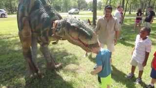 Walking Dinosaur Costumes for Birthday Parties Jurassic Extreme [upl. by Querida]