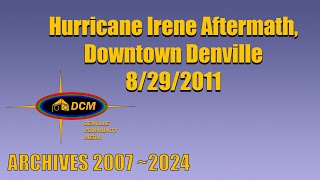 Hurricanes Irenes Aftermath Downtown Denville [upl. by Rosio]