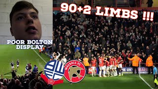 902 WALSALL LIMBS AS JAMIE JELLIS SCORES WINNER TO BEAT BOLTON 21 IN FA CUP 1ST ROUND BWFC V WFC [upl. by Bachman]