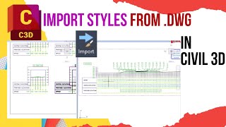 Time saver Import styles and settings from another civil 3d drawing [upl. by Eadwine]