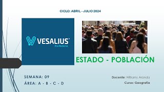 GEOGRAFÍA ESTADO PERUANO  DEMOGRAFÍA  POBLACIÓN PERUANA  SEMANA 09  CICLO PARALELO CEPUNT [upl. by Kissee]