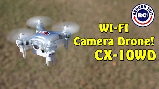 WiFi Camera Drone Cheerson CX 10WD Quad Review and Flight from GoolRC [upl. by Oag655]