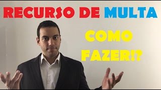 COMO FAZER O SEU RECURSO DE MULTA DE TRÂNSITO 1  DIREITO DE TRÂNSITO [upl. by Ellon]