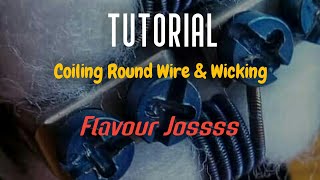 Tutorial Coiling Round Wire Ni80 24 AWG by Raslaras [upl. by Eibo]