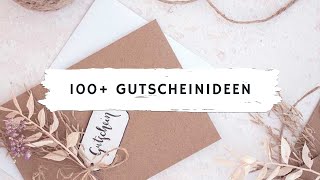 100 einzigartige Gutscheinideen  Perfekt für jeden Anlass [upl. by Terhune940]