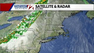 WPRI 12 Weather Now 10624 Cloudy with Showers on Monday [upl. by Yelats]