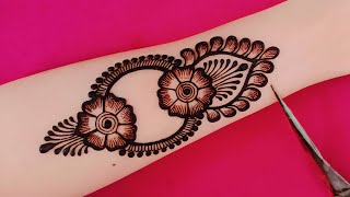 New Stylish mehndi design  Simple henna design  Mehandi ka design  Mehndi designs  Cone designs [upl. by Lorre]