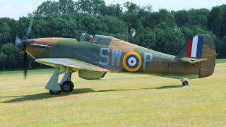 3 Hawker Hurricanes  Old Warden [upl. by Dorice]