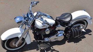 HOW TO INSTALL Softail bobber seat conversion kit install Chopper Harley Davidson Fatboy softail [upl. by Shields970]