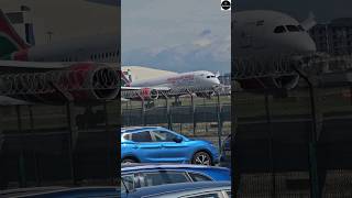 Kenya Airways plane ✈️ kenya airways plane landing view [upl. by Aeel]