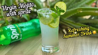 Virgin Mojito  Virgin Mojito with Sprite  Virgin Mojito Recipe With Sprite  Sprite Mojito Drink [upl. by Naor648]