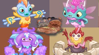 Celestial Island  All Monsters Sounds Animations and Revivals  My Singing Monsters [upl. by Divadnhoj]