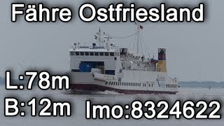 Borkum Fähre Ostfriesland [upl. by Havens]