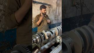 DIY Crankshaft Refinishing Tips and Tricks automobile workshop machine shorts [upl. by Ashlan]