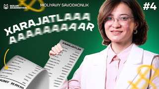 Xarajat va uning turlari  Moliyaviy savodxonlik 4DARS [upl. by Alicsirp]