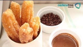 Receta para preparar mordidas de churros Receta de churros  Churros tradicionales [upl. by Uziel]