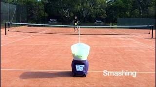 Spinfire Pro 2 Tennis Ball Machine  On Court [upl. by Higinbotham256]