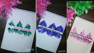 3 Amazing leafart for beginners।। Easy drawing tutorial Tonniartandcraft [upl. by Sculley]