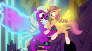 《PMV》Opaline Arcana vs Sunny mane 5 and Misty final alicorns battle  War of change [upl. by Nennarb]