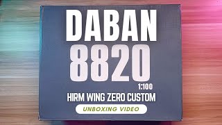 DABAN 8820 HiRM Wing Zero Custom Unboxing [upl. by Anaerol541]