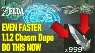 Chasm dupe just got WAY FASTER new BEST 112 duplication glitch method Zelda Tears of the Kingdom [upl. by Lavona]