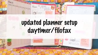 Updated Planner Filofax Setup  February 2015 [upl. by Alleuqram286]