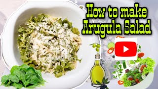 How to make Arugula Salad Healthy vegetables that help to lower the blood pressure [upl. by Maunsell]